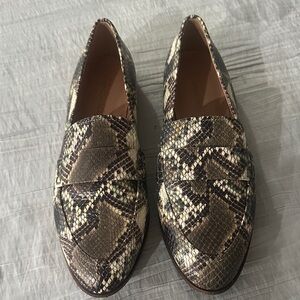 Madewell Snakeskin Loafers